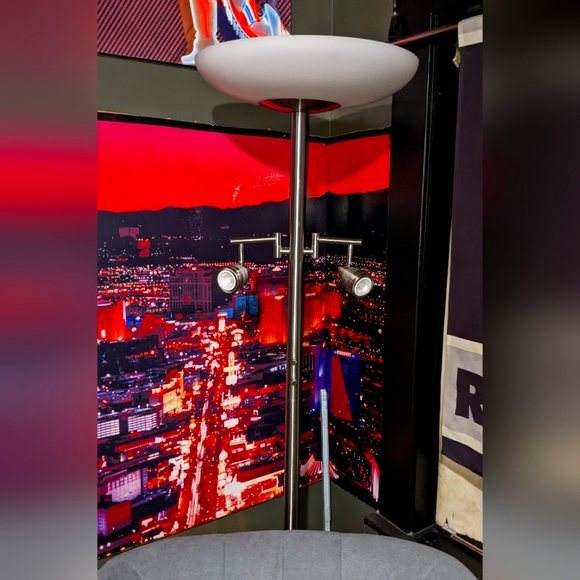 Brushed nickel floor lamp - Picture 1 of 4